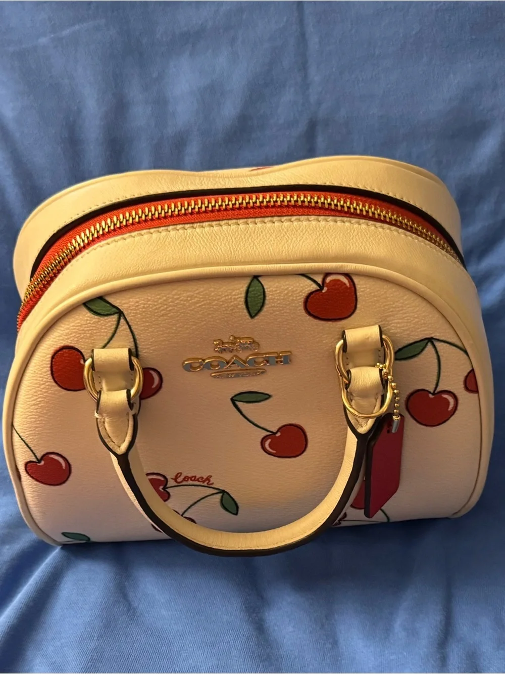 Authentic Coach Cherry Mini Rowan Satchel Crossbody-Rare & HTF